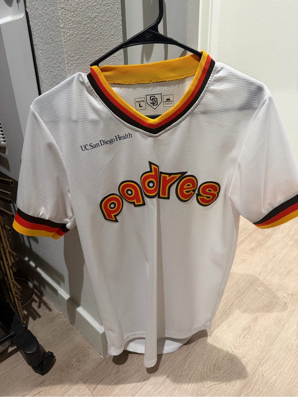 San Diego Padres Youth White Retro Jersey